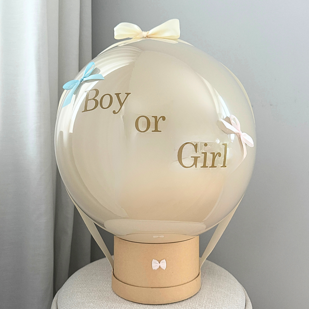 Gender-Reveal Pop-Up Ballon